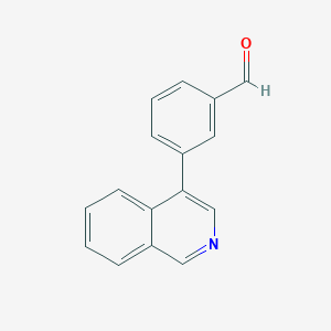 molecular formula C16H11NO B3074803 3-Isoquinolin-4-ylbenzaldehyde CAS No. 1023554-10-0