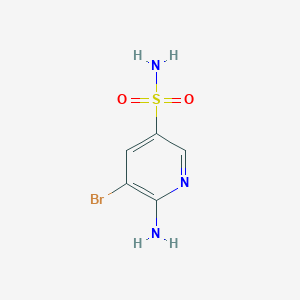 molecular formula C5H6BrN3O2S B3074831 6-Amino-5-bromopyridine-3-sulfonamide CAS No. 1023816-98-9
