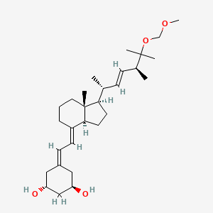 molecular formula C29H48O4 B3074840 (1R,3R)-5-((E)-2-((1R,3aS,7aR)-1-((2R,5S,E)-6-(methoxymethoxy)-5,6-dimethylhept-3-en-2-yl)-7a-methyldihydro-1H-inden-4(2H,5H,6H,7H,7aH)-ylidene)ethylidene)cyclohexane-1,3-diol CAS No. 1023889-38-4