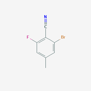 molecular formula C8H5BrFN B3074853 2-溴-6-氟-4-甲基苯甲腈 CAS No. 1023971-89-2