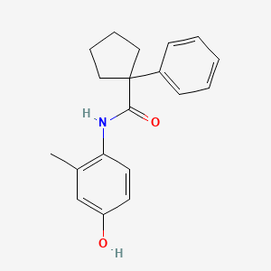 molecular formula C19H21NO2 B3074866 N-(4-hydroxy-2-methylphenyl)-1-phenylcyclopentane-1-carboxamide CAS No. 1024116-87-7