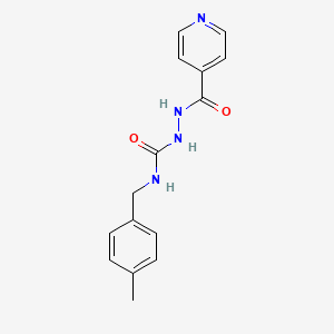 molecular formula C15H16N4O2 B3074919 4-((4-Methylphenyl)methyl)-1-(4-pyridylcarbonyl)semicarbazide CAS No. 1024367-70-1