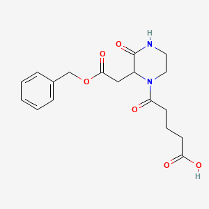 5-{2-[2-(Benzyloxy)-2-oxoethyl]-3-oxo-1-piperazinyl}-5-oxopentanoic acid