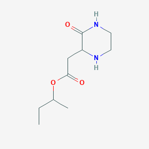molecular formula C10H18N2O3 B3075015 仲丁基 2-(3-氧代-2-哌嗪基)乙酸酯 CAS No. 1025496-30-3