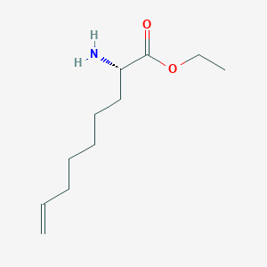 molecular formula C11H21NO2 B3075026 ethyl (2S)-2-aminonon-8-enoate CAS No. 1025554-98-6