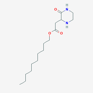 molecular formula C16H30N2O3 B3075076 Decyl 2-(3-oxo-2-piperazinyl)acetate CAS No. 1025736-41-7