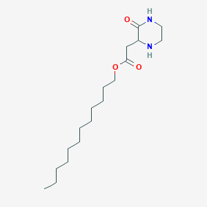 molecular formula C18H34N2O3 B3075082 Dodecyl 2-(3-oxo-2-piperazinyl)acetate CAS No. 1025736-42-8