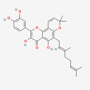 molecular formula C30H32O7 B3075087 dorsmanin C CAS No. 1025775-95-4
