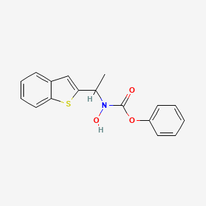 molecular formula C17H15NO3S B3075118 苯基(1-(苯并[b]噻吩-2-基)乙基)(羟基)氨基甲酸酯 CAS No. 1026256-93-8
