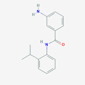 molecular formula C16H18N2O B3075131 3-氨基-N-(2-异丙苯基)苯甲酰胺 CAS No. 102630-91-1