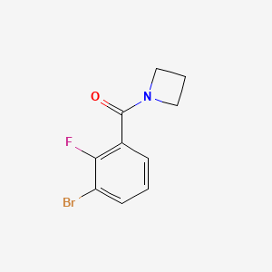 molecular formula C10H9BrFNO B3075150 1-(3-Bromo-2-fluorobenzoyl)azetidine CAS No. 1026796-68-8