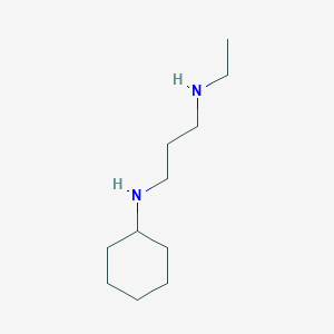 molecular formula C11H24N2 B3075158 N1-环己基-N3-乙基-1,3-丙二胺 CAS No. 1026885-96-0