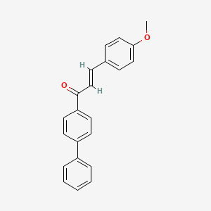 molecular formula C22H18O2 B3075161 Biphenyl-4-yl(p-methoxystyryl) ketone CAS No. 102692-38-6