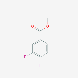 molecular formula C8H6FIO2 B3075180 Methyl 3-fluoro-4-iodobenzoate CAS No. 1027513-46-7