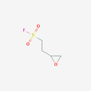 molecular formula C4H7FO3S B3075191 2-(Oxiran-2-yl)ethane-1-sulfonyl fluoride CAS No. 1028099-81-1