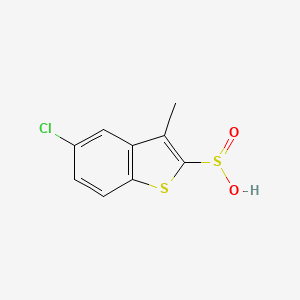 molecular formula C9H7ClO2S2 B3075197 5-Chloro-3-methyl-1-benzothiophene-2-sulfinic acid CAS No. 1028250-51-2