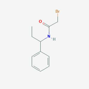 molecular formula C11H14BrNO B3075207 2-bromo-N-(1-phenylpropyl)acetamide CAS No. 1028257-98-8