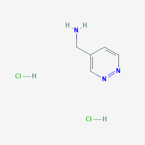 molecular formula C5H9Cl2N3 B3075226 吡哒嗪-4-基甲胺二盐酸盐 CAS No. 1028615-75-9