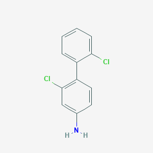 molecular formula C12H9Cl2N B3075231 2,2'-dichlorobiphenyl-4-amine CAS No. 102871-33-0