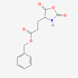 molecular formula C13H13NO5 B3075262 Benzyl 3-(2,5-dioxo-1,3-oxazolidin-4-yl)propanoate CAS No. 10289-08-4
