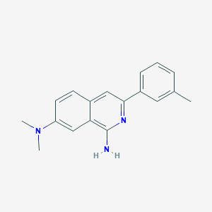 molecular formula C18H19N3 B3075264 N7,N7-dimethyl-3-m-tolylisoquinoline-1,7-diamine 277.3636 CAS No. 1029008-73-8