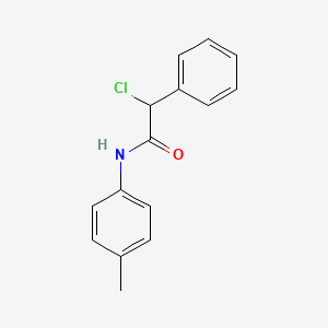 molecular formula C15H14ClNO B3075302 2-chloro-N-(4-methylphenyl)-2-phenylacetamide CAS No. 10295-50-8