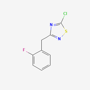 5-Chloro-3-[(2-fluorophenyl)methyl]-1,2,4-thiadiazole