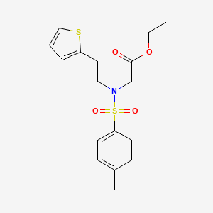 Ethyl 2-{N-[2-(thiophen-2-yl)ethyl]4-methylbenzenesulfonamido}acetate