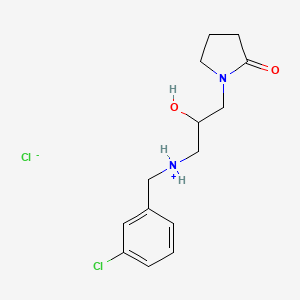 N-(3-chlorobenzyl)-2-hydroxy-3-(2-oxo-1-pyrrolidinyl)-1-propanaminium chloride