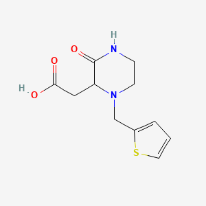 [3-Oxo-1-(thien-2-ylmethyl)piperazin-2-yl]acetic acid