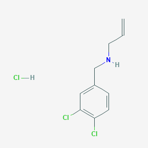molecular formula C10H12Cl3N B3075377 [(3,4-Dichlorophenyl)methyl](prop-2-en-1-yl)amine hydrochloride CAS No. 103038-63-7