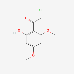 molecular formula C10H11ClO4 B3075383 2-Chloro-1-(2-hydroxy-4,6-dimethoxyphenyl)ethanone CAS No. 103040-51-3