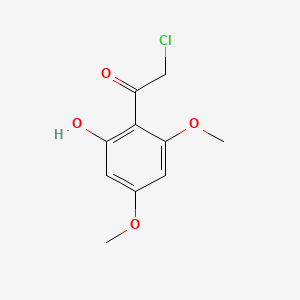 molecular formula C10H11ClO4 B3075383 2-氯-1-(2-羟基-4,6-二甲氧基苯基)乙酮 CAS No. 103040-51-3