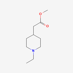 molecular formula C10H19NO2 B3075399 乙酸(1-乙基哌啶-4-基)甲酯 CAS No. 1030421-15-8
