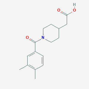 molecular formula C16H21NO3 B3075414 4-Piperidineacetic acid, 1-(3,4-dimethylbenzoyl)- CAS No. 1030432-69-9