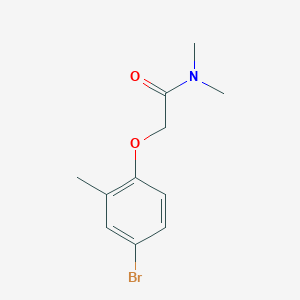 molecular formula C11H14BrNO2 B3075445 2-(4-bromo-2-methylphenoxy)-N,N-dimethylacetamide CAS No. 1030506-48-9