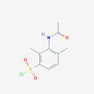 molecular formula C10H12ClNO3S B3075479 3-Acetamido-2,4-dimethylbenzenesulfonyl chloride CAS No. 10311-33-8