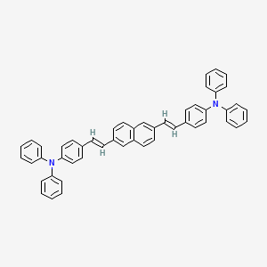molecular formula C50H38N2 B3075560 2,6-双[(E)-4-(二苯氨基)苯乙烯基]萘 CAS No. 1032556-63-0