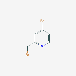 molecular formula C6H5Br2N B3075566 4-Bromo-2-(bromomethyl)pyridine CAS No. 1032650-53-5