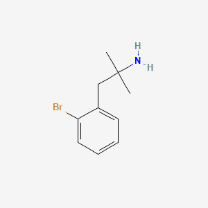 molecular formula C10H14BrN B3075576 1-(2-Bromophenyl)-2-methylpropan-2-amine CAS No. 103275-22-5
