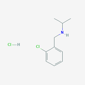 molecular formula C10H15Cl2N B3075581 N-(2-Chlorobenzyl)-2-propanamine hydrochloride CAS No. 103275-31-6
