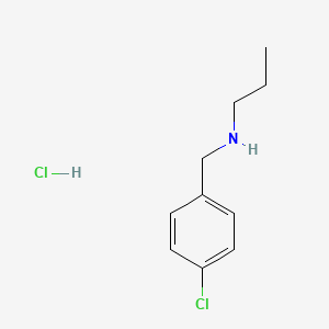 molecular formula C10H15Cl2N B3075588 N-(4-Chlorobenzyl)-1-propanamine hydrochloride CAS No. 103275-32-7