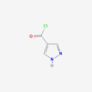 molecular formula C4H3ClN2O B3075600 1H-Pyrazole-4-carbonyl chloride CAS No. 103286-53-9