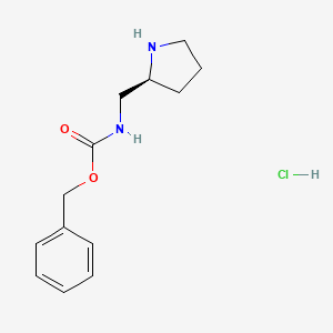 molecular formula C13H19ClN2O2 B3075632 (S)-Benzyl (pyrrolidin-2-ylmethyl)carbamate hydrochloride CAS No. 1033245-45-2