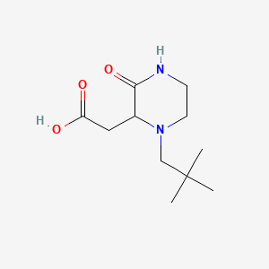 molecular formula C11H20N2O3 B3075663 (1-Neopentyl-3-oxo-2-piperazinyl)acetic acid CAS No. 1033600-14-4