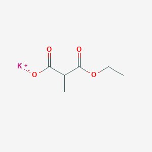 molecular formula C6H9KO4 B3075669 3-乙氧基-2-甲基-3-氧代丙酸钾 CAS No. 103362-70-5
