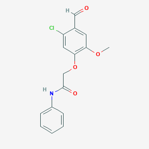2-(5-chloro-4-formyl-2-methoxyphenoxy)-N-phenylacetamide