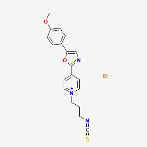 molecular formula C19H18BrN3O2S B3075716 1-(3-异硫氰酸丙基)-4-[5-(4-甲氧苯基)-2-恶唑基]吡啶鎓溴 CAS No. 1034443-41-8