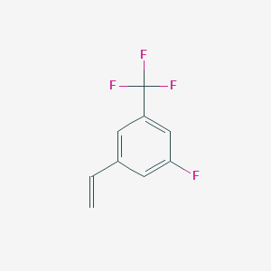 molecular formula C9H6F4 B3075759 1-Ethenyl-3-fluoro-5-(trifluoromethyl)benzene CAS No. 1035491-25-8