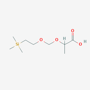 molecular formula C9H20O4Si B3075767 2-((2-(Trimethylsilyl)ethoxy)methoxy)propanoic acid CAS No. 1035794-06-9